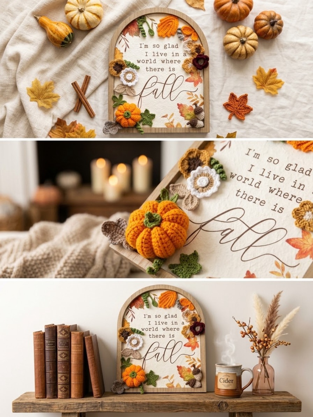 Handmade Crochet Fall Decore - Picture 5 of 5